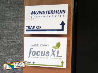 Wandborden met bedrijfslogo